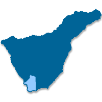 Mapa de localización del municipio de Arona (Islas Canarias)