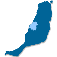 Mapa de localización del municipio de Betancuria (Islas Canarias)