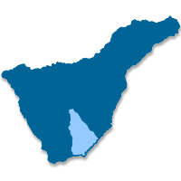 Mapa de localización del municipio de Granadilla de Abona (Islas Canarias)