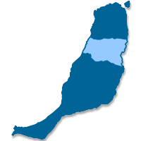 Mapa de localización del municipio de Puerto del Rosario (Islas Canarias)