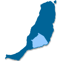 Mapa de localización del municipio de Tuineje (Islas Canarias)