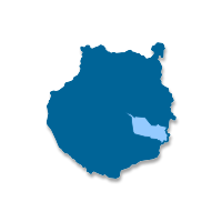 Mapa de localización del municipio de Agüimes (Islas Canarias)