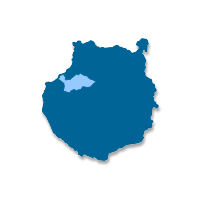 Mapa de localización del municipio de Artenara (Islas Canarias)