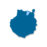 Mapa de localización del municipio de Arucas (Islas Canarias)