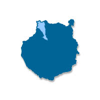 Mapa de localización del municipio de Gáldar (Islas Canarias)