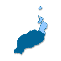 Mapa de localización del municipio de Harí­a (Islas Canarias)