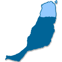 Mapa de localización del municipio de La Oliva (Islas Canarias)