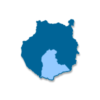 Mapa de localización del municipio de San Bartolomé de Tirajana (Islas Canarias)