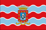 Bandera de San Sebastián de La Gomera (Islas Canarias)